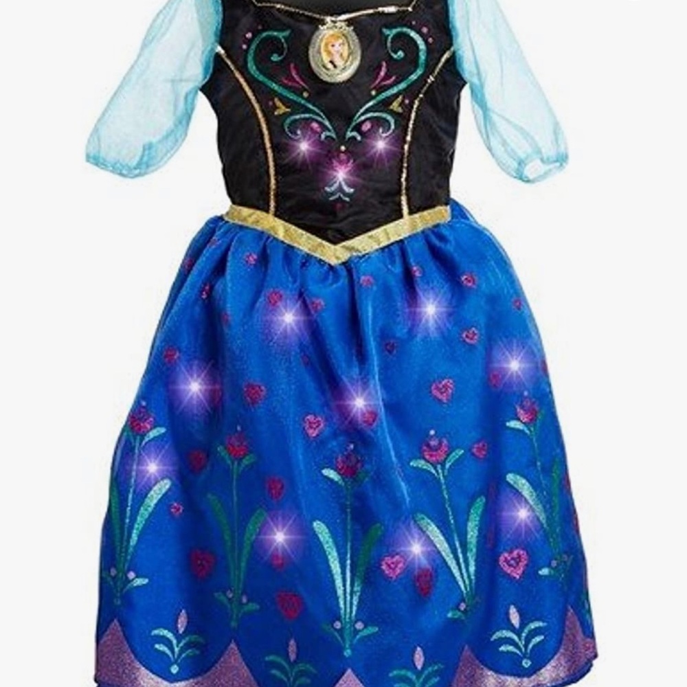 Like New Children's Disney Light up Frozen Anna Dress Sz S